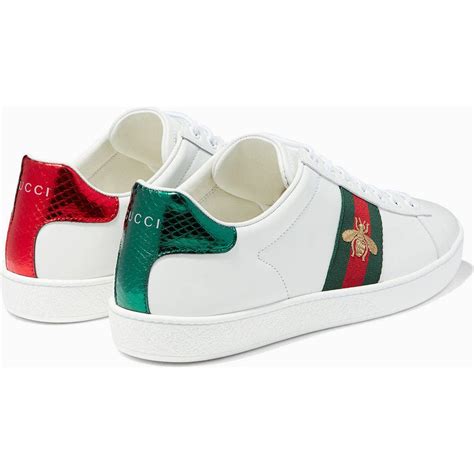 gucci bee shoes women's|Gucci ace embroidered bee shoes.